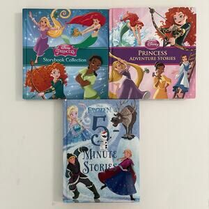 Disney Princess & Frozen 5-Minute Stories Hardcover Book Bundle - 3 Books